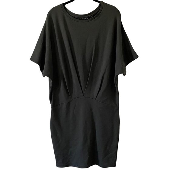 ATHLETA Pronto Dress Pleated Active‎ Athletic Gray 291869 Black Olive Size S - Picture 1 of 5
